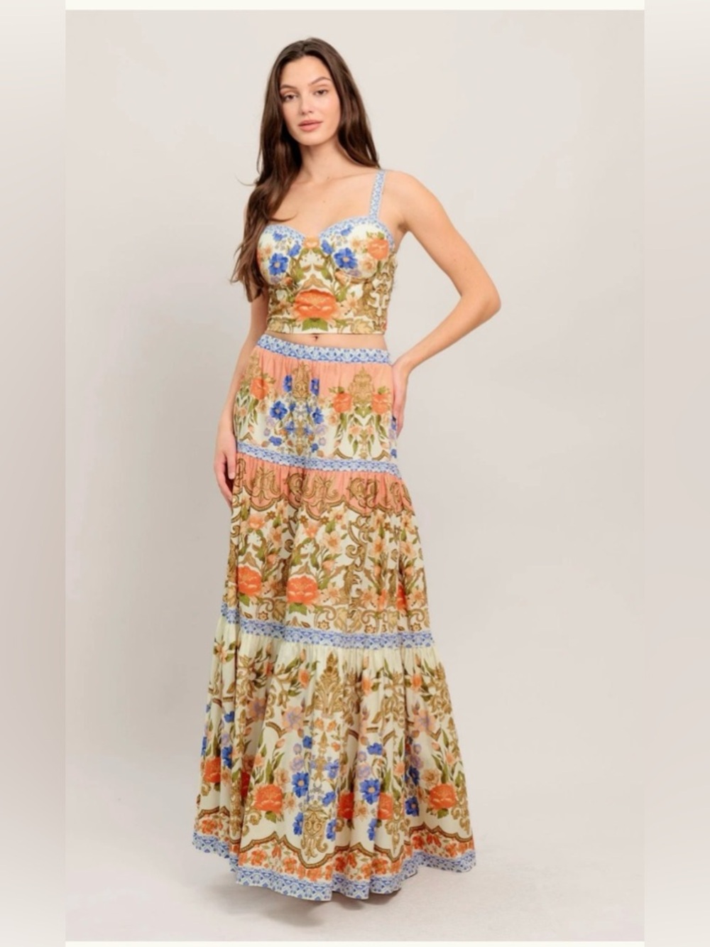 Flying Tomato Maxi Skirt & Matching Crop Top Size Small